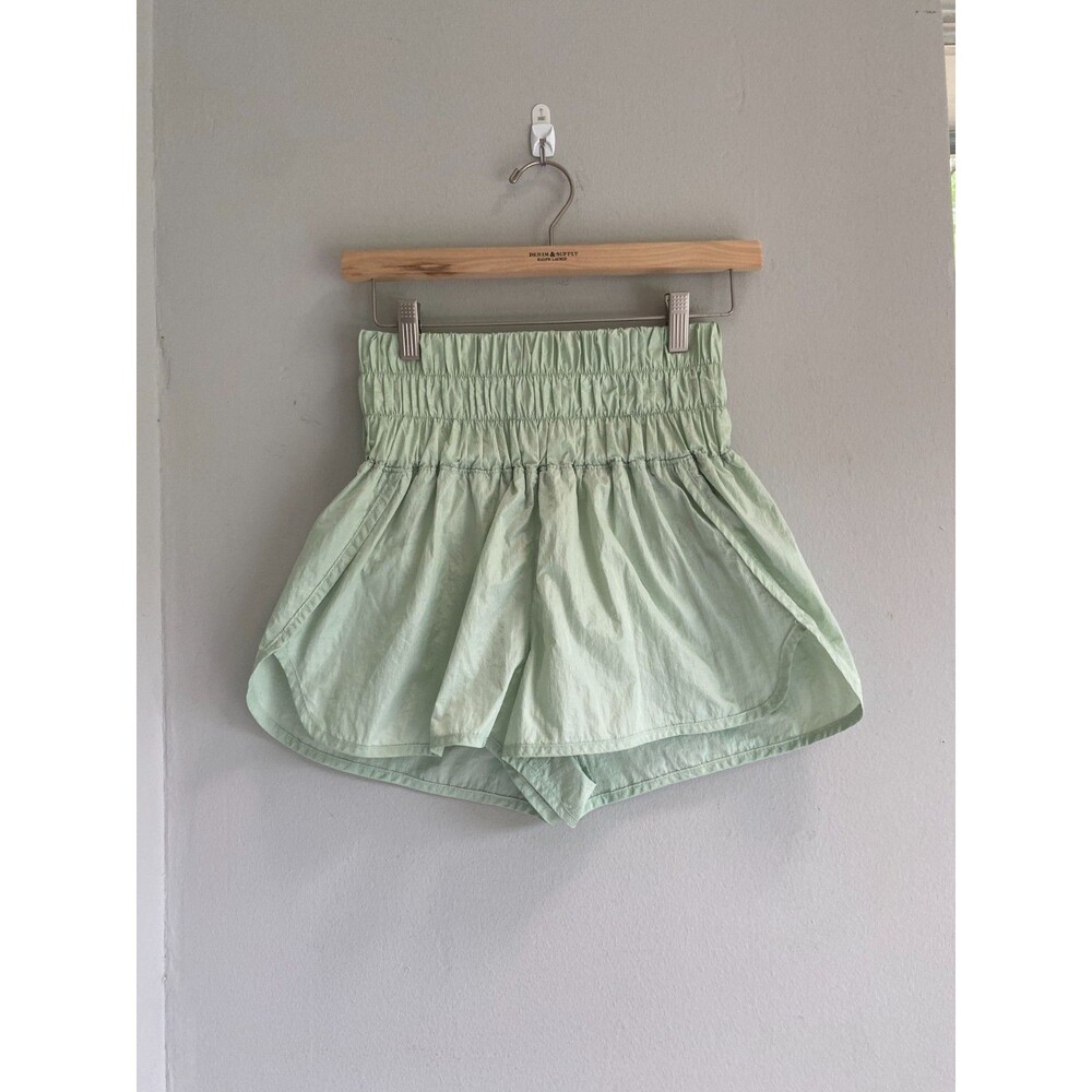 Free People Shorts Medium Rare Mint Green The Way Home High Waist FP Movement